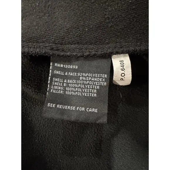 New Balance Hybrid Jacket Womens Medium Black Quilted Fleece Winter Running - Picture 4 of 4